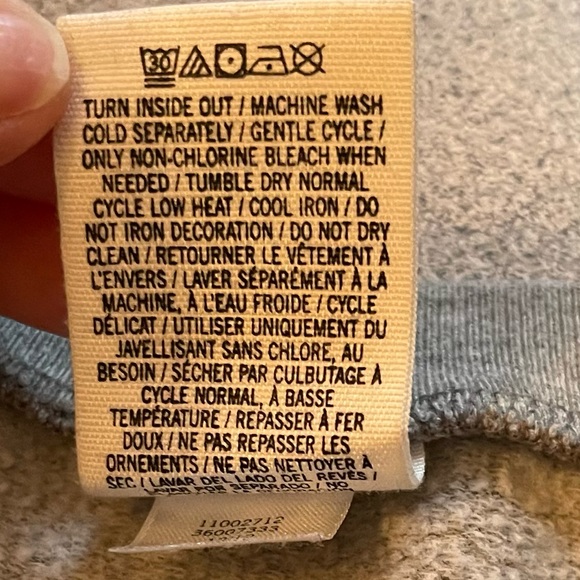 PINK V/S Grey Silver Studded Sweatshirt Size Large - Picture 7 of 10